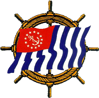 Usps Ship's Wheel - United States Power Squadrons (362x360), Png Download