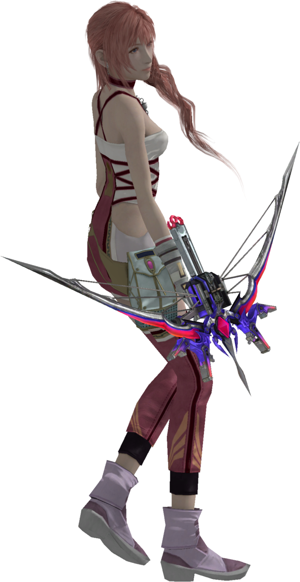 Sexy Anime Girl Art Render - Figurine (646x1237), Png Download