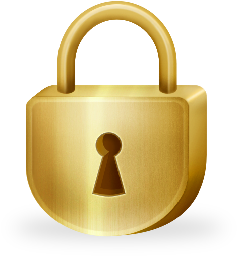 Classy Lock Clipart Icon - Lock (470x508), Png Download