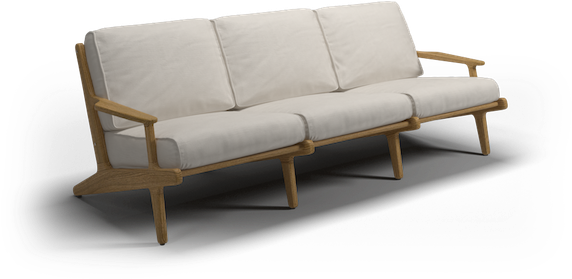 Outdoor Furniture By Danish Designer Henrik Pedersen - Gloster Bay Sofa (620x279), Png Download