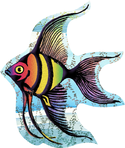 Angel Fish - Angel Fish Tattoo (500x500), Png Download