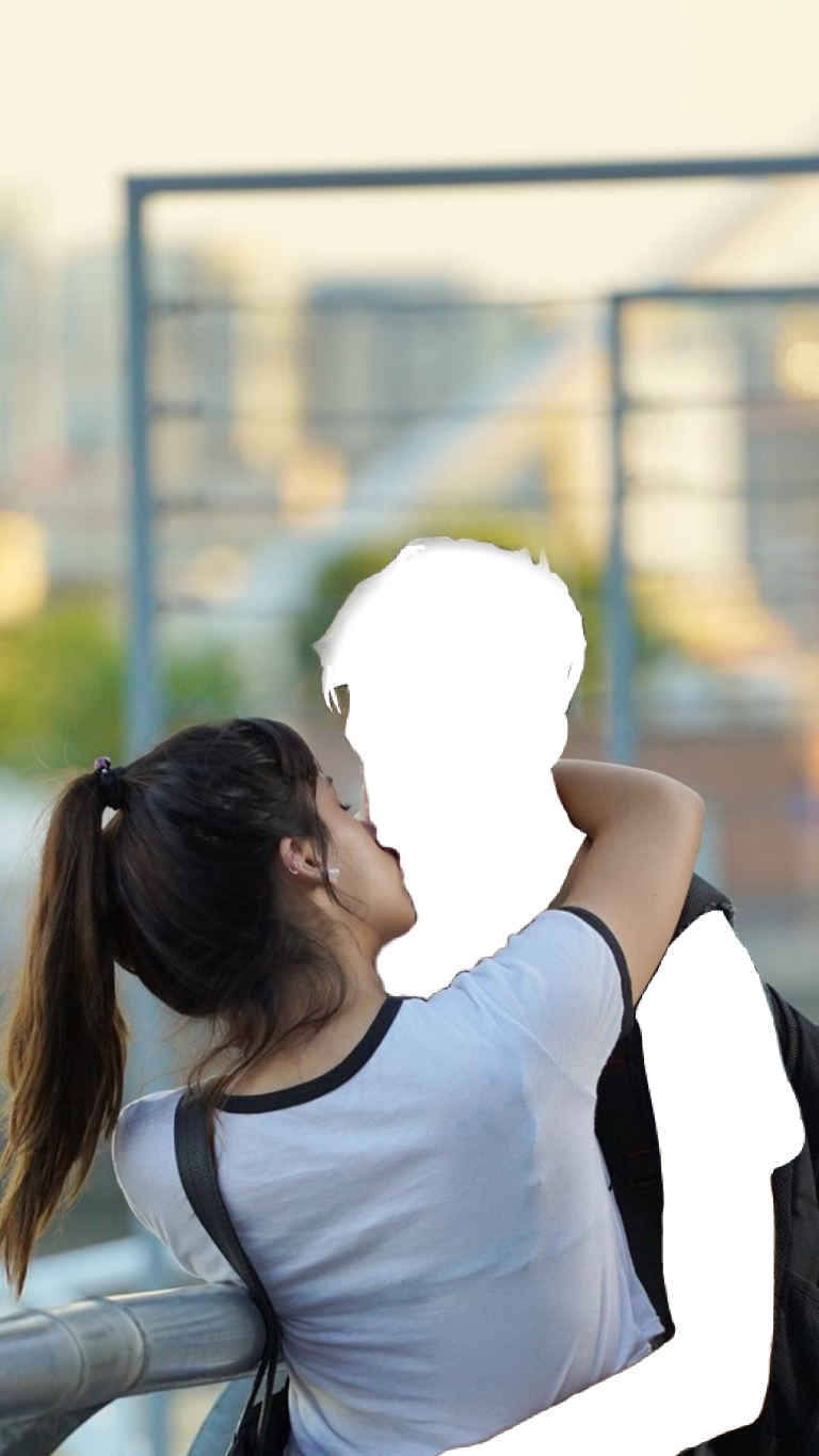 Report Abuse - Picsart Girl Kiss Png (768x1365), Png Download