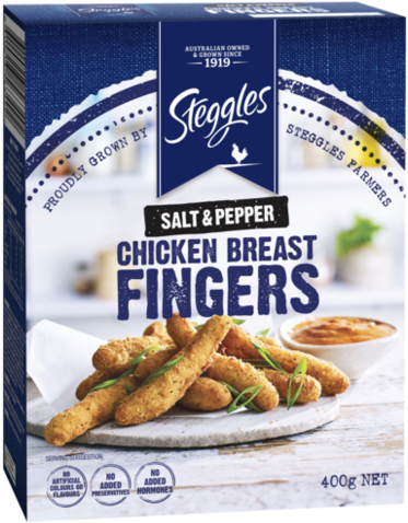 Chicken Breast Fingers Salt And Pepper - Steggles Chicken Nuggets (500x500), Png Download