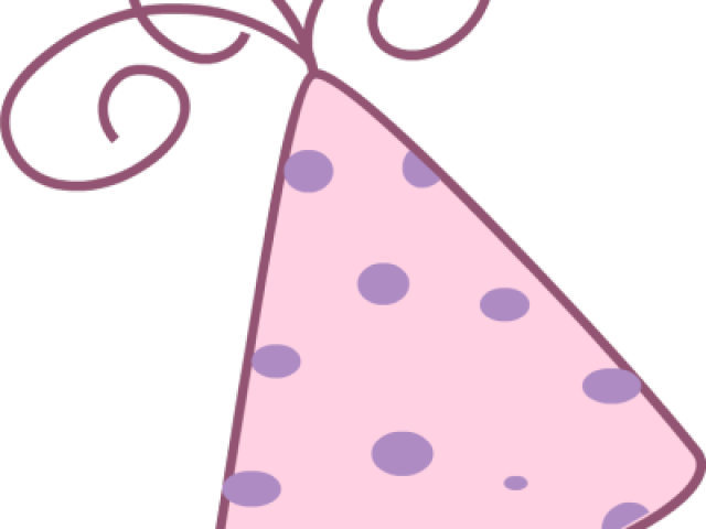 Birthday Hat Clipart Polka Dot Party Hat - Party Hat (640x480), Png Download