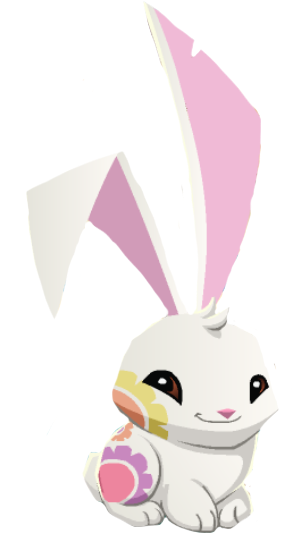 Glitched Flower Bunny - Animal Jam Graphic Bunny (326x536), Png Download