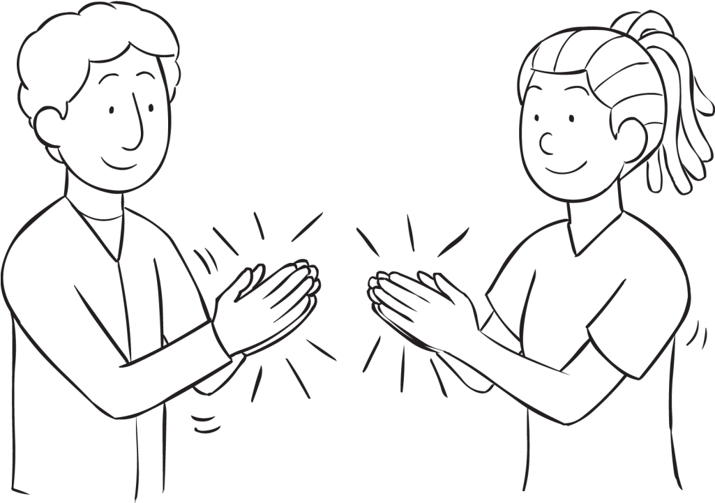 Synchro Clap - Clapping (1024x768), Png Download