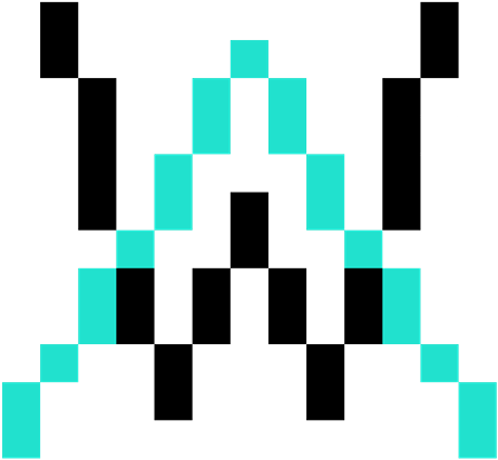 Alanwalker Logo Sticker 8bits Pixelart - Alan Walker Pixel Art (1024x1024), Png Download