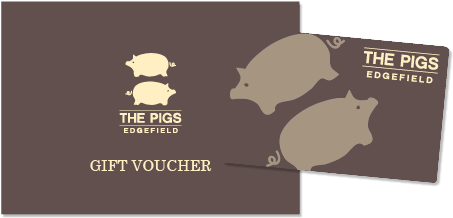 Choose From General Vouchers That Can Be Spent On Food, - Pigs At Edgefield (480x281), Png Download