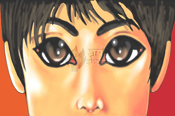 Indian Prince Beautiful Eyes - Anime (606x402), Png Download