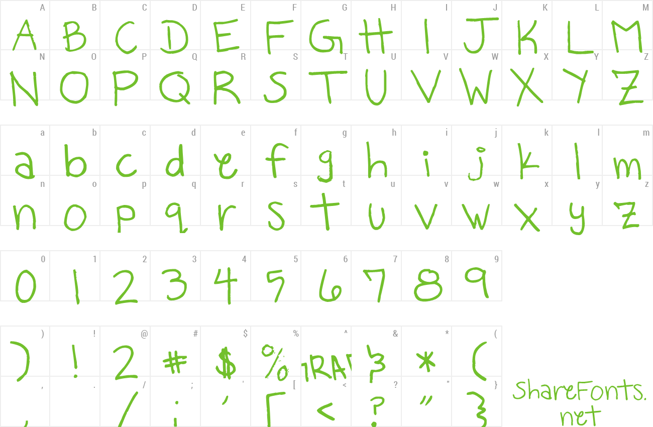 Font Milo's Grade Six Preview - Font (1300x850), Png Download