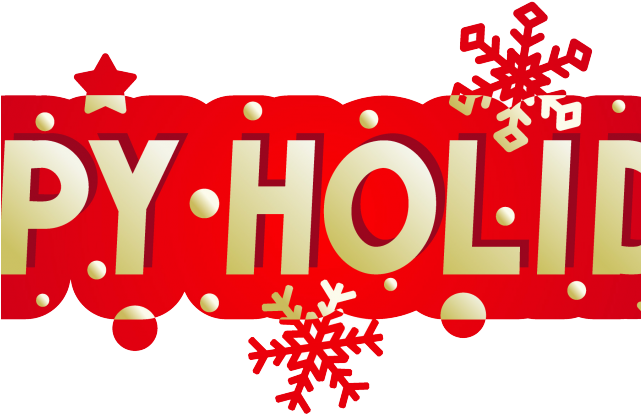 Happy Holidays Clipart - Happy Holidays Banner Png (640x480), Png Download