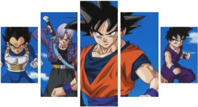 Hd Printed Dragon Balls - Cama Juvenil Adesivada Talentus Móveis Branco (480x270), Png Download
