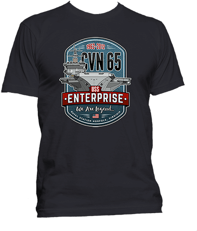 Cvn 65 Uss Enterprise T Shirt - Foxracing Tshirt (490x480), Png Download