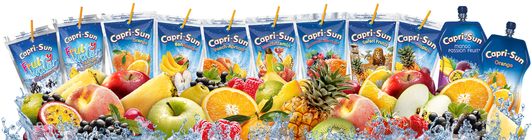 Capri Sun Orange 330ml (1778x515), Png Download