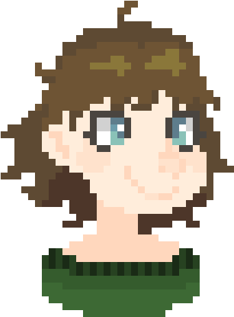 Messy Hair - Pixel Art Messy Hair (340x510), Png Download