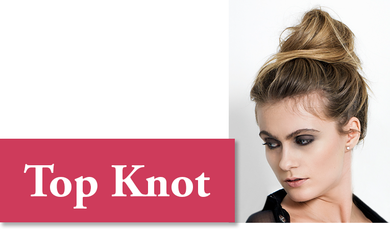 Try A Simple Messy Top Knot Flip Your Head Over And - Eye Liner (764x451), Png Download