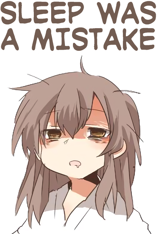 435kib, 554x788, Kaga Sleep Mistake Messyhair - Sleep Was A Mistake (554x788), Png Download