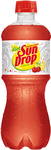 Diet Sun Drop Cherry Lemon Citrus Soda - Diet Sun Drop Cherry Lemon, 20 Fl Oz Bottle (250x500), Png Download