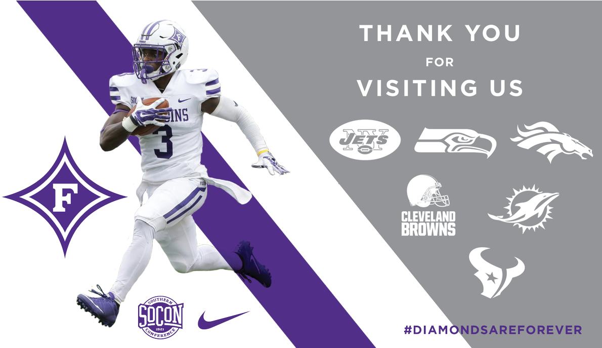 Furman Football On Twitter - Miami Dolphins Nfl Football Team Logo Tungsten Carbide (1200x686), Png Download