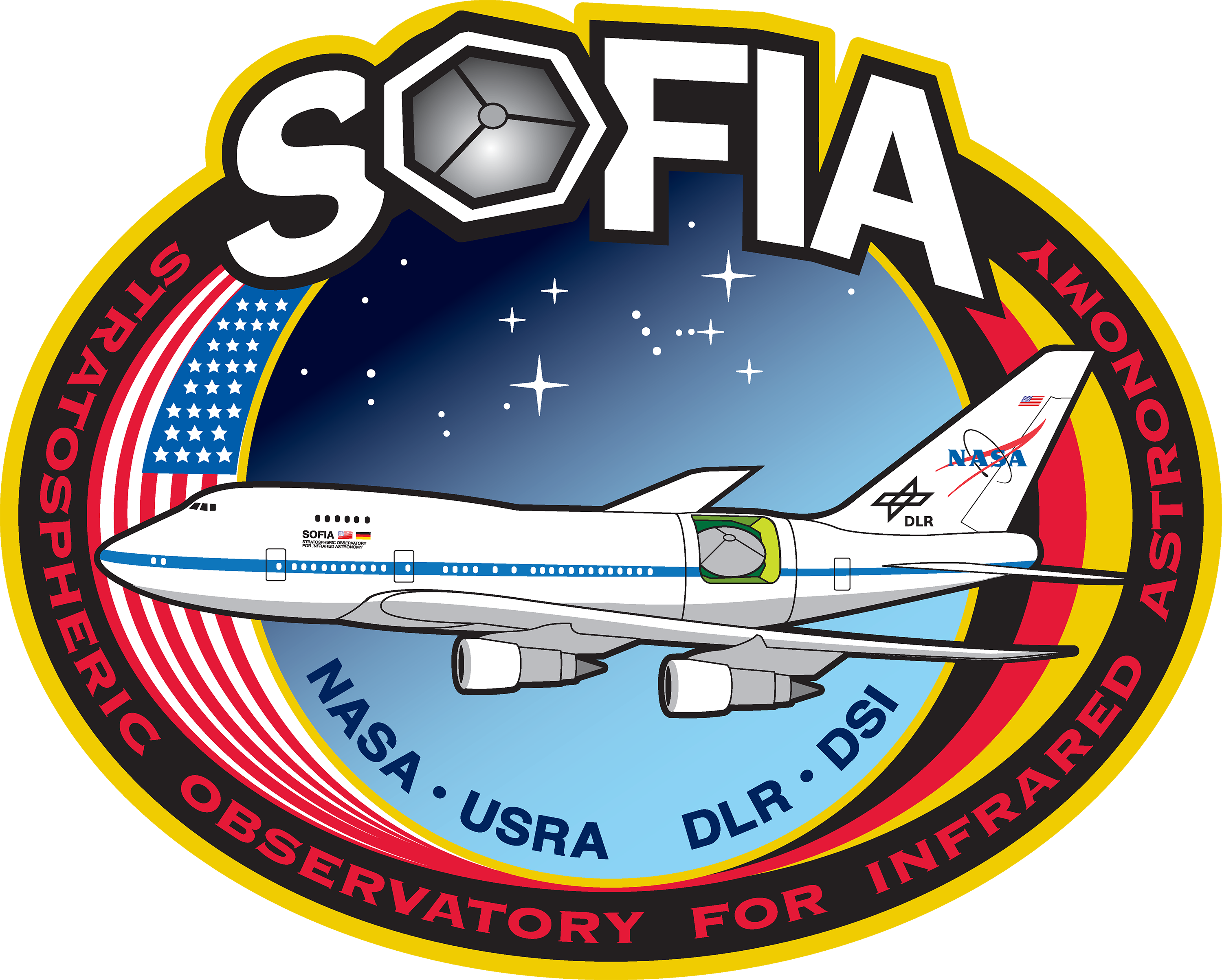Sofia Mission Patch - Nasa Sofia Logo (3000x2407), Png Download