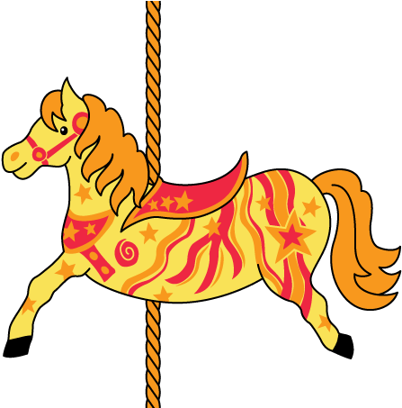Carousel Horse - Tommy & Lottie Carousel Horse Unisex Baby Gift (486x452), Png Download