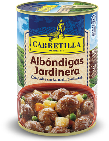 Meatballs With - Carretilla Ensalada De Arroz Con Palitos De Mar Tarrina (466x540), Png Download