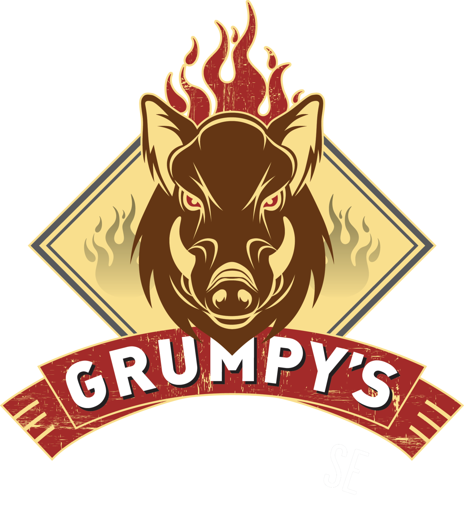 Image Black And White Download Barbecue Clipart Roadhouse - Grumpys Roadhouse Bbq (1500x1663), Png Download