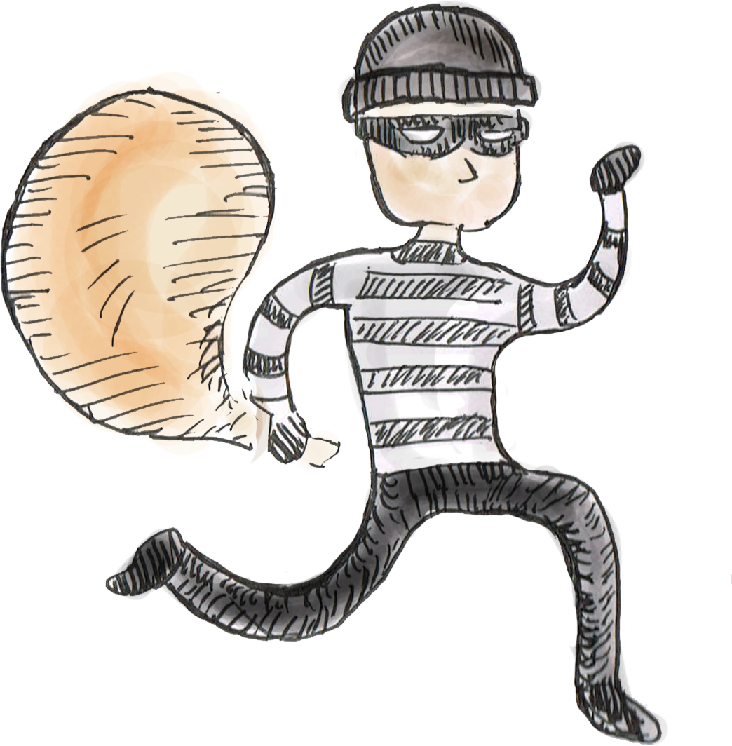 Police Beat Graphic Thief - Illustration (1044x1064), Png Download