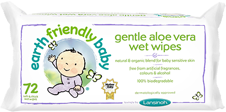 Earth Friendly Baby Gentle Aloe Vera Wet Wipes (446x426), Png Download