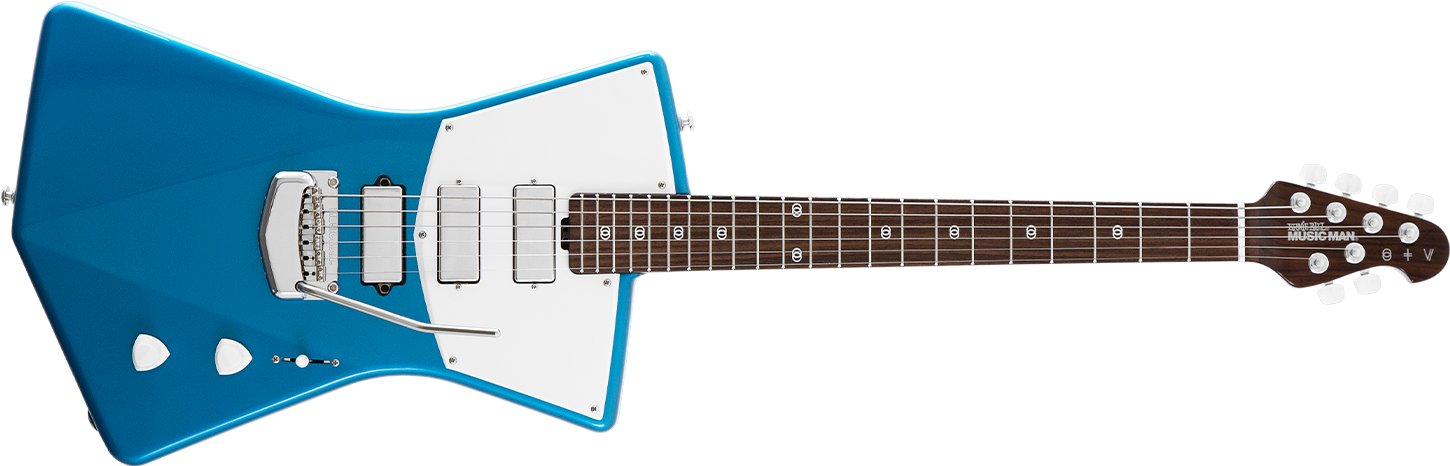 Vincent's Ernie Ball Music Man Electric Guitar - St Vincent Guitar Red (1500x550), Png Download