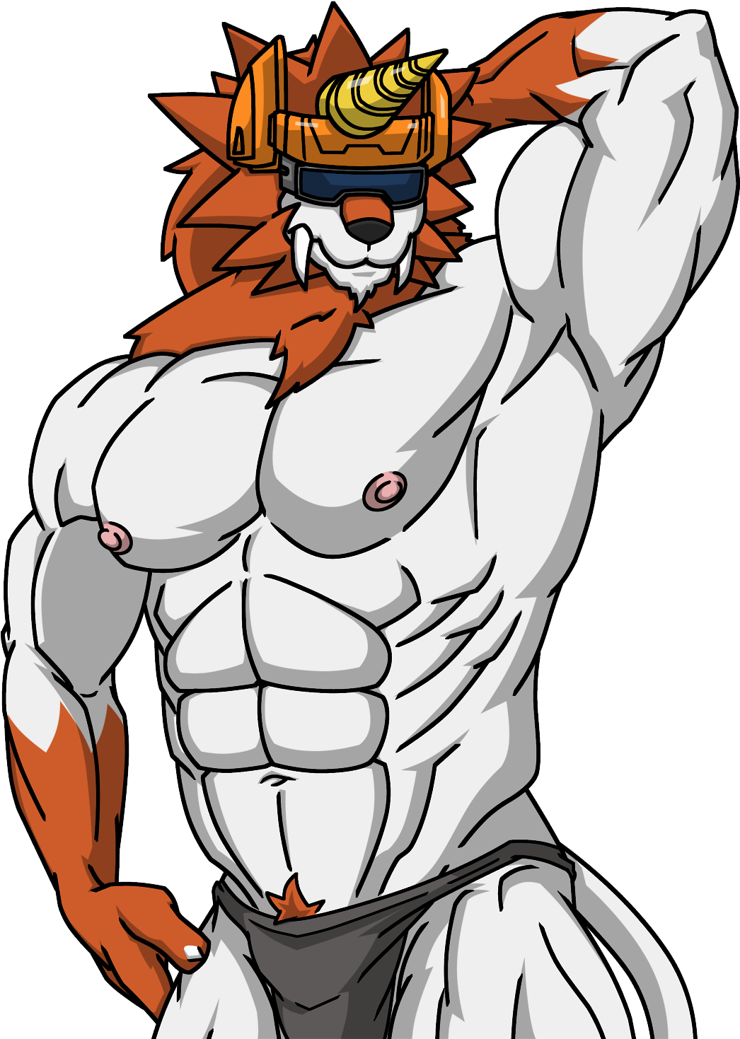 Wolfoxokamichan Dorulu - Dorulumon Muscle (1178x1500), Png Download