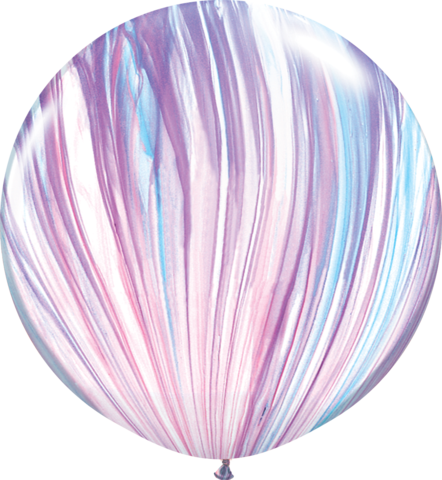 76cm Superagate Latex Balloon Fashion Marble (442x480), Png Download
