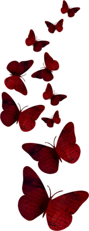 Dbv Betsys Paradise Dream Butterfly - Imagenes De Mariposas Rojas Png (309x800), Png Download