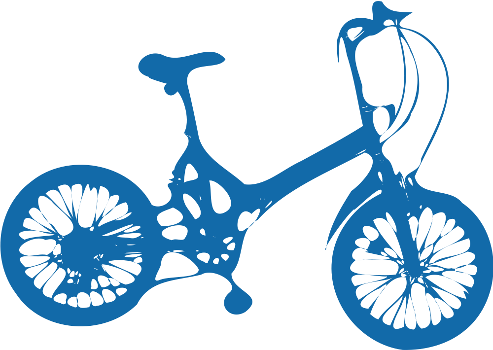 Silhouette Transport - Bicycle (1000x710), Png Download
