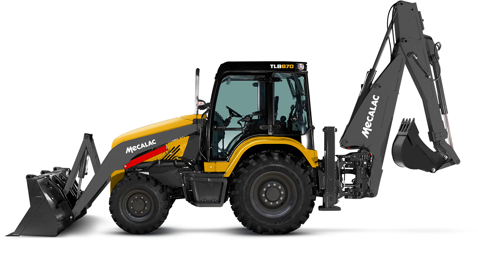 Tlb870 - Tractopelle Mecalac (1600x960), Png Download