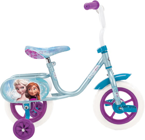 Disney Frozen Girls' Bike - Huffy X Disney Frozen 10 Bike (820x648), Png Download