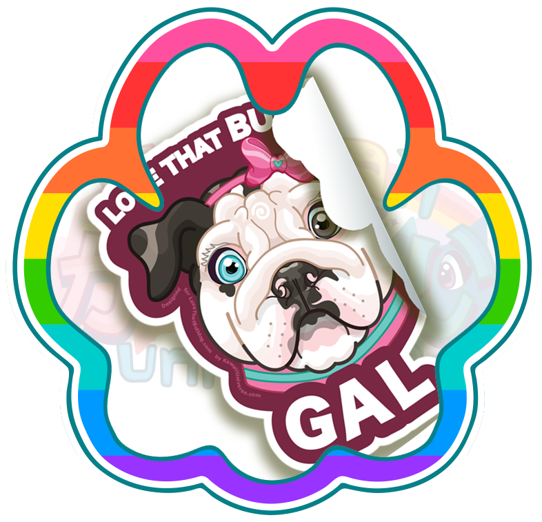 English Bulldog Clipart Kawaii - Clip Art (800x800), Png Download