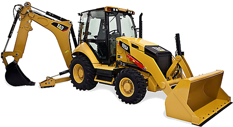 B Jackson Construction Equipment Backhoe - Heavy Equipment (500x375), Png Download
