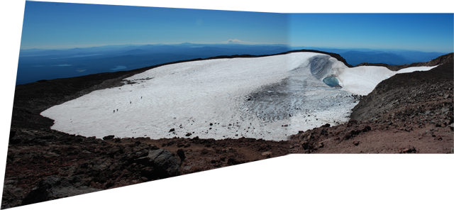 A Combined Panorama Of The Previous Two Photos - Snow (640x296), Png Download