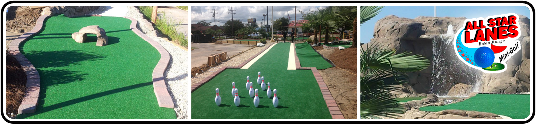 All Star Lanes Mini Golf - All Star Lanes Baton Rouge (1100x250), Png Download