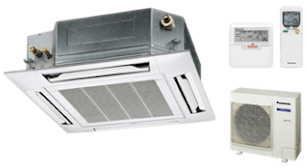 Inverter Casette Type - York Ceiling Cassette Air Conditioner (400x400), Png Download