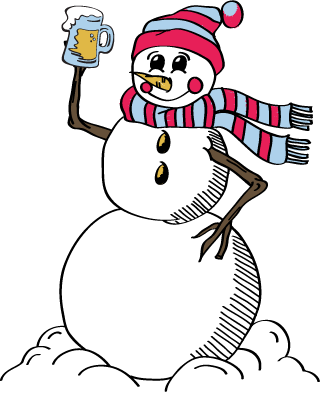 Gallery Gift Shop - Snow Day At Bar (320x398), Png Download