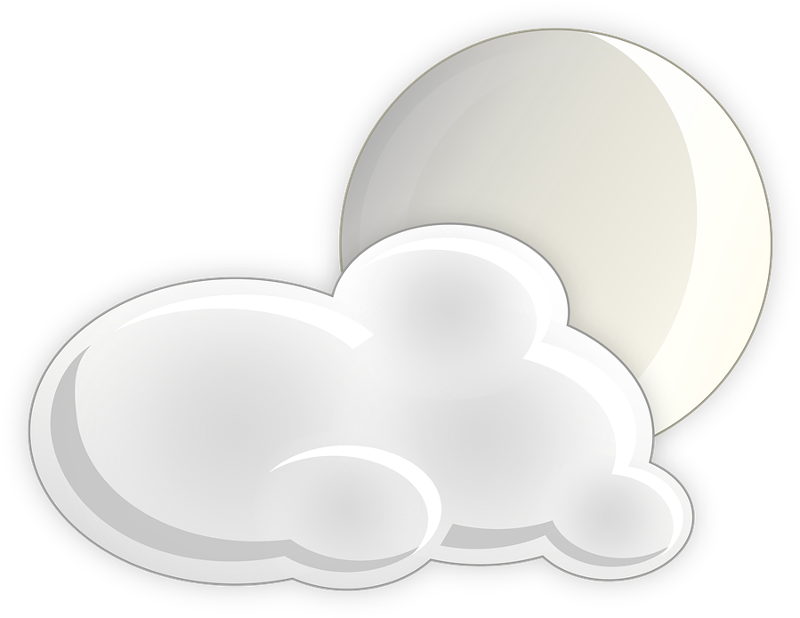 Cloudiness, Moon, Night, Bet Ricon, Clouds, Icon, Foggy - Nubes Y Luna Png (924x720), Png Download