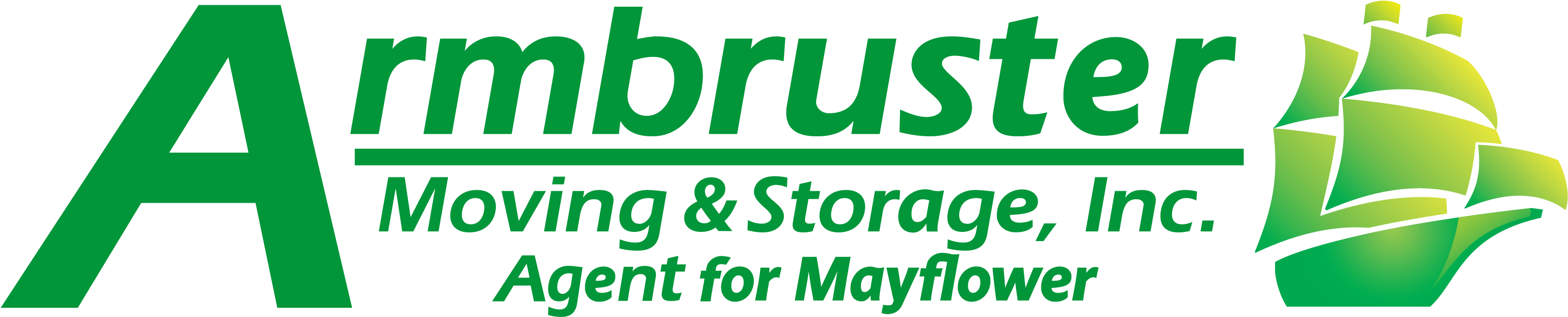 Armbruster Moving & Storage - Mayflower Moving (3350x843), Png Download