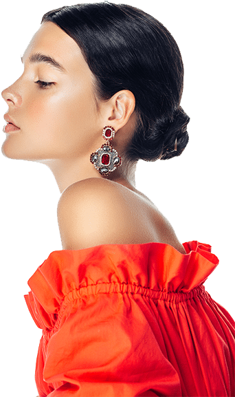 Jewelry - Simple Low Bun Hairstyles Sleek (384x576), Png Download