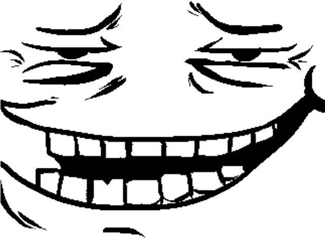 Trollface Clipart Meme - Omega Flowey Face (640x480), Png Download