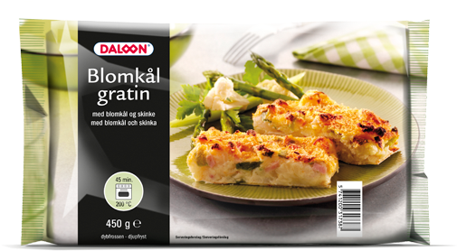 Daloon Brocolli Gratin - Daloon Blomkålsgratin Med Blomkål, Porrer, Kartofler (600x300), Png Download