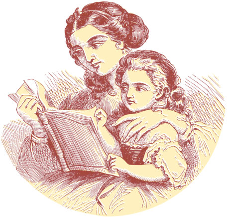 Mother Child Son Infant Daughter - Sharing Secrets: Nineteenth-century Women's Relations (530x750), Png Download