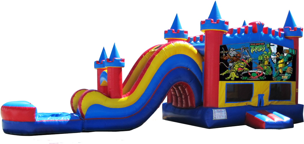 Water Slide Rentals Navarre - Girl Water Slides For Rent (1104x528), Png Download