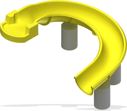 25' - Water Slide (416x364), Png Download